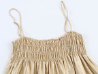 Women Clothing Series Fashionable Simple Pleated Silk Satin