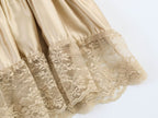 Women Clothing Series Fashionable Simple Pleated Silk Satin