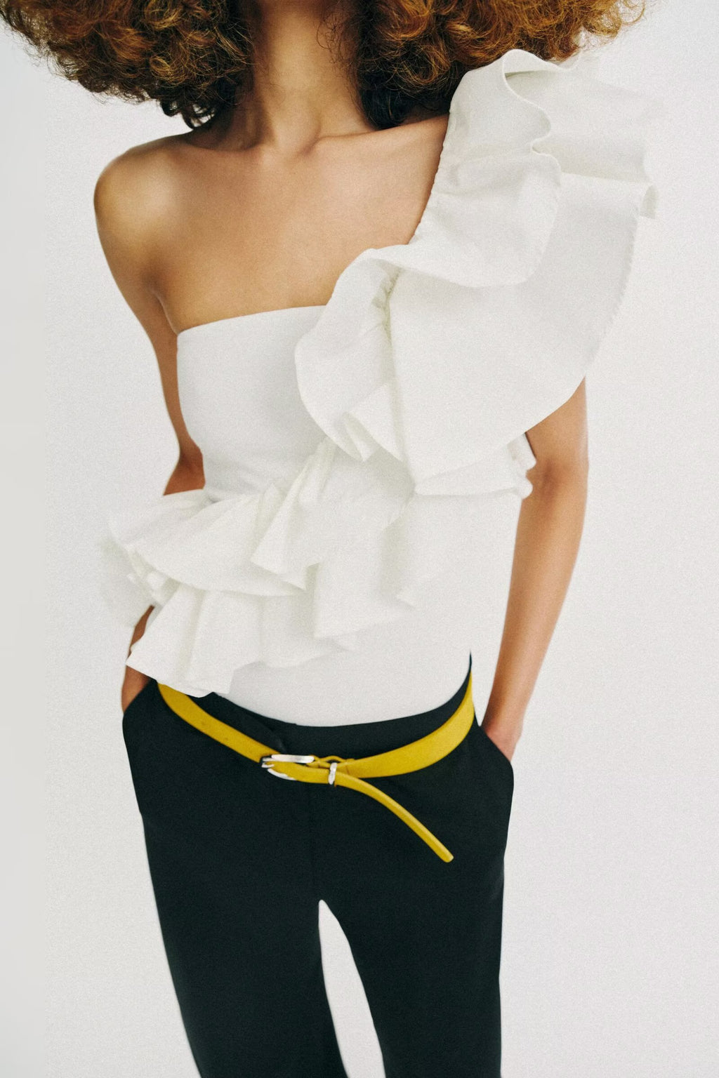 Summer Women Clothes Laminated Decoration Asym Jumpsuit