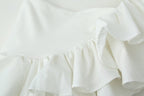 Summer Women Clothes Laminated Decoration Asym Jumpsuit