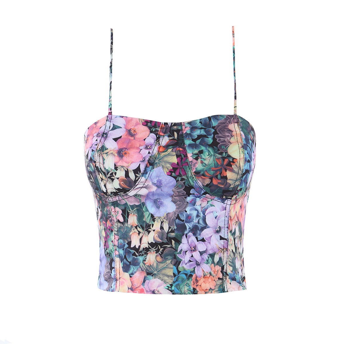 Summer Women Clothing Retro Oil Painting Sexy Strap Tube