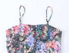 Summer Women Clothing Retro Oil Painting Sexy Strap Tube