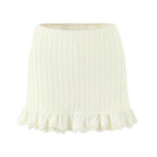 Apricot Lace Skirt Women Summer Korean Slimming Sense of