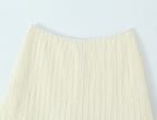 Apricot Lace Skirt Women Summer Korean Slimming Sense of