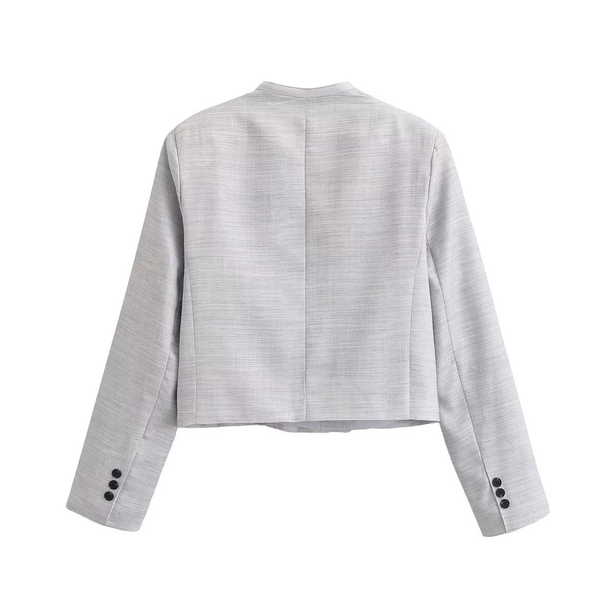 Women Clothing Long Sleeve V neck Short Blazer