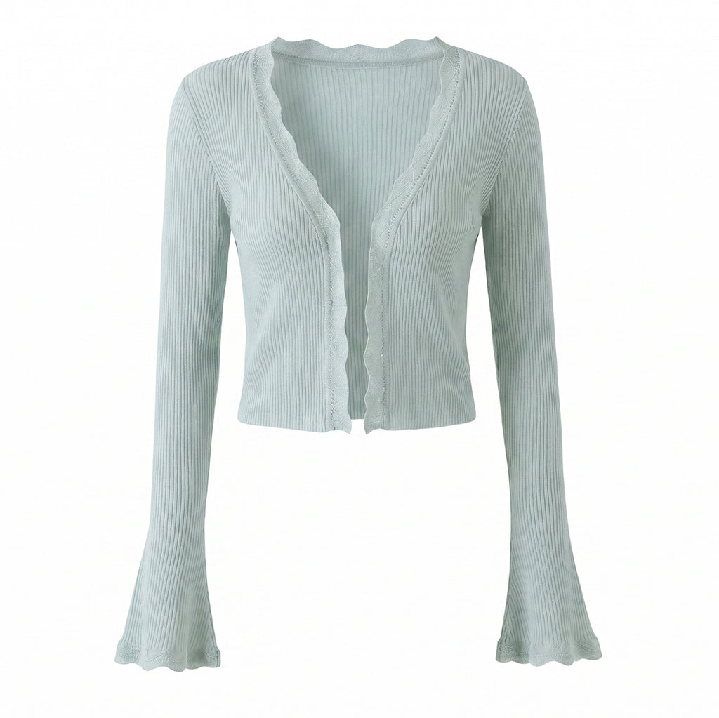 Women Summer Sun Protection V neck Long Sleeves Short