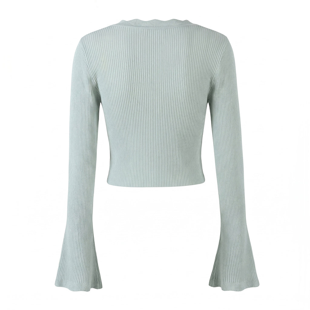 Women Summer Sun Protection V neck Long Sleeves Short