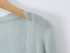 Women Summer Sun Protection V neck Long Sleeves Short