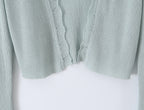 Women Summer Sun Protection V neck Long Sleeves Short