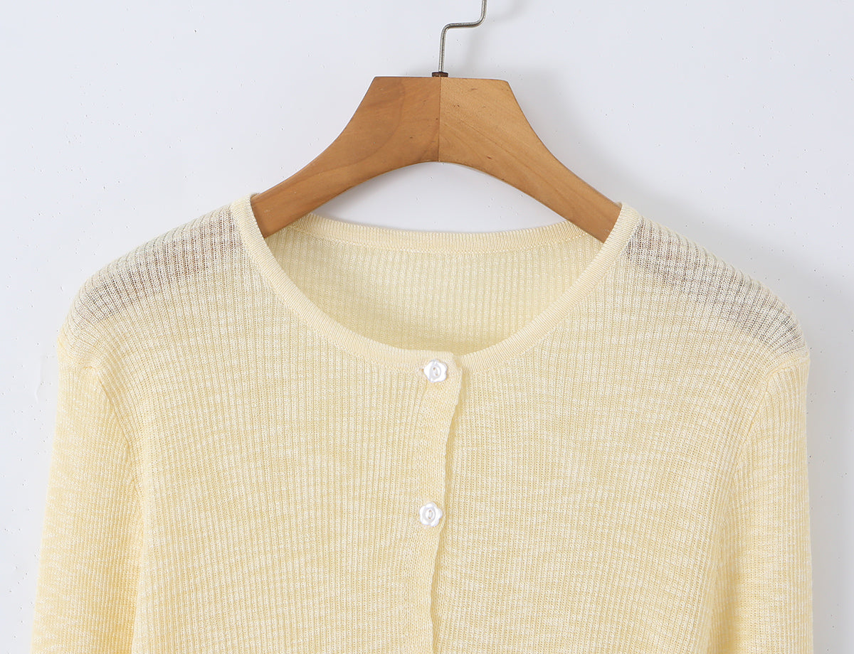 Women Summer Sun Protection V neck Long Sleeves Short