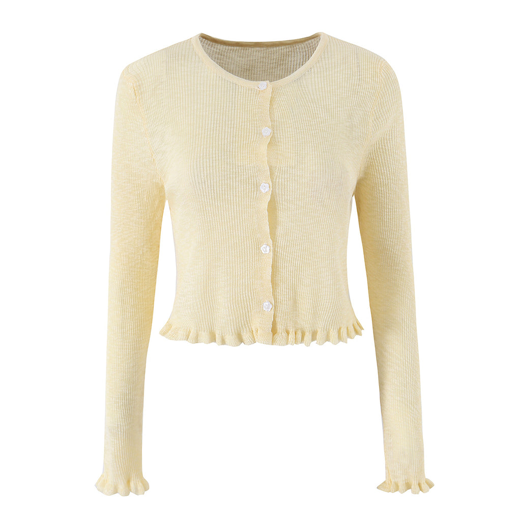 Women Summer Sun Protection V neck Long Sleeves Short