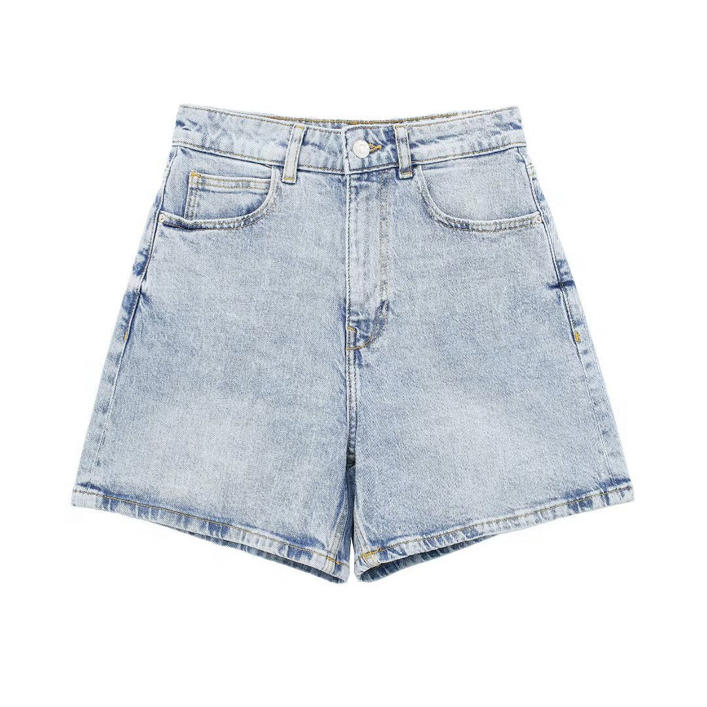 Women Summer Washed Cotton Straight Loose Slimming All