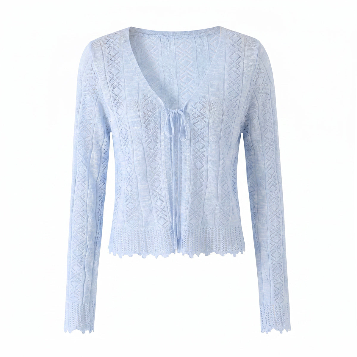 Women Summer Sun Protection V neck Long Sleeves Short