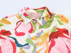 Summer Collection French Artistic Floral Print Silk Satin