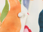 Summer Collection French Artistic Floral Print Silk Satin