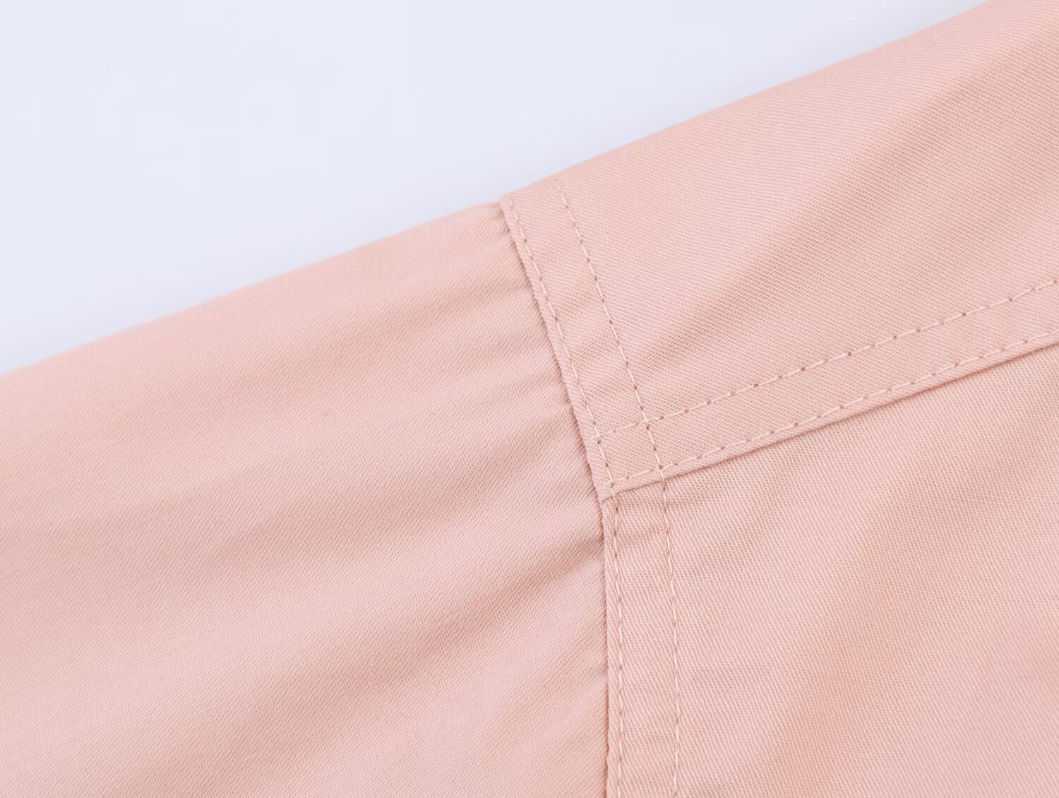 Women Clothing Summer Solid Color All Matching Stand Collar