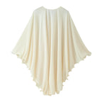 Women Clothing Elegant Brooch Decoration Pleated Irregular