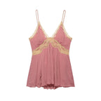 Women Clothing Item Loose Lace Lingerie Vest Strap Top