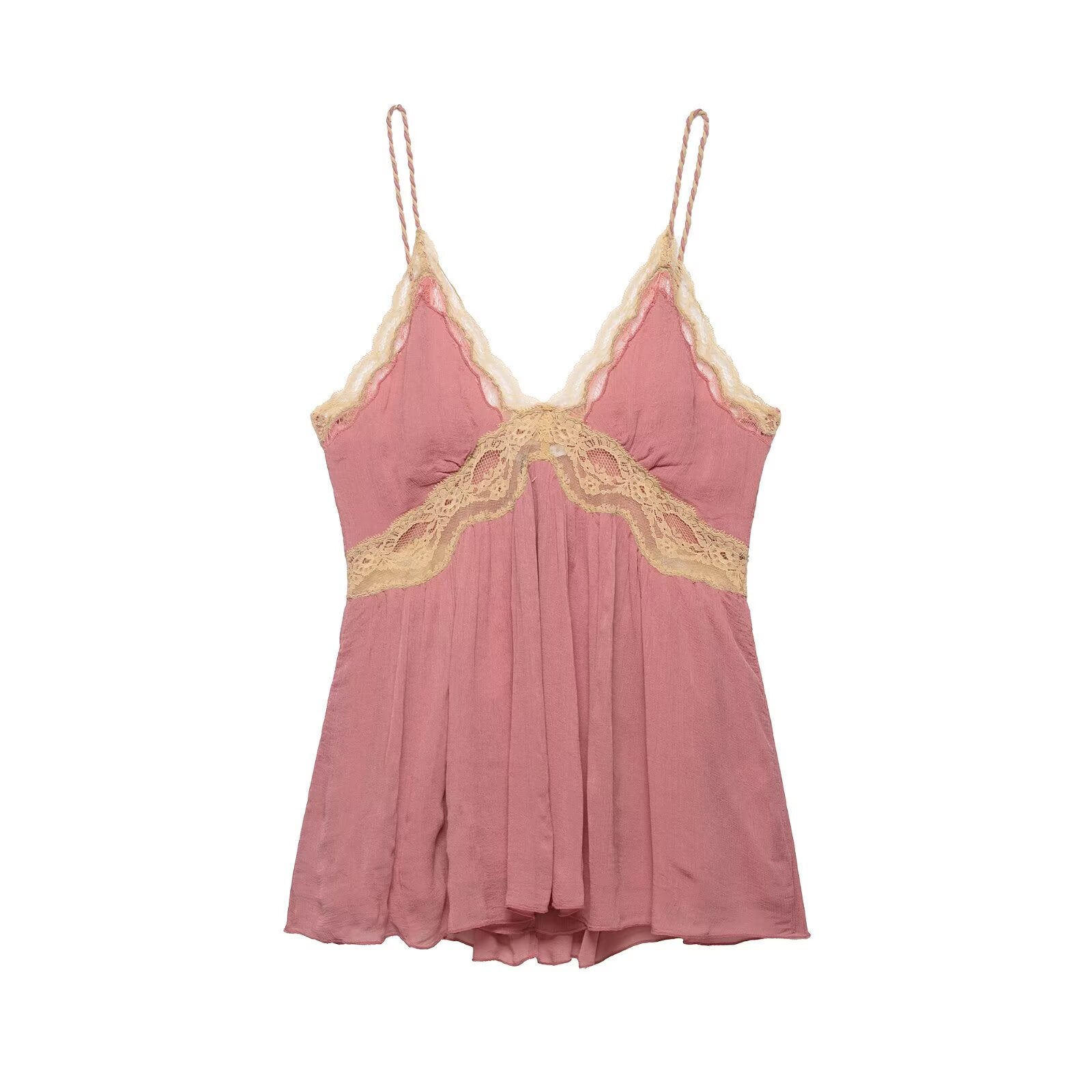 Women Clothing Item Loose Lace Lingerie Vest Strap Top
