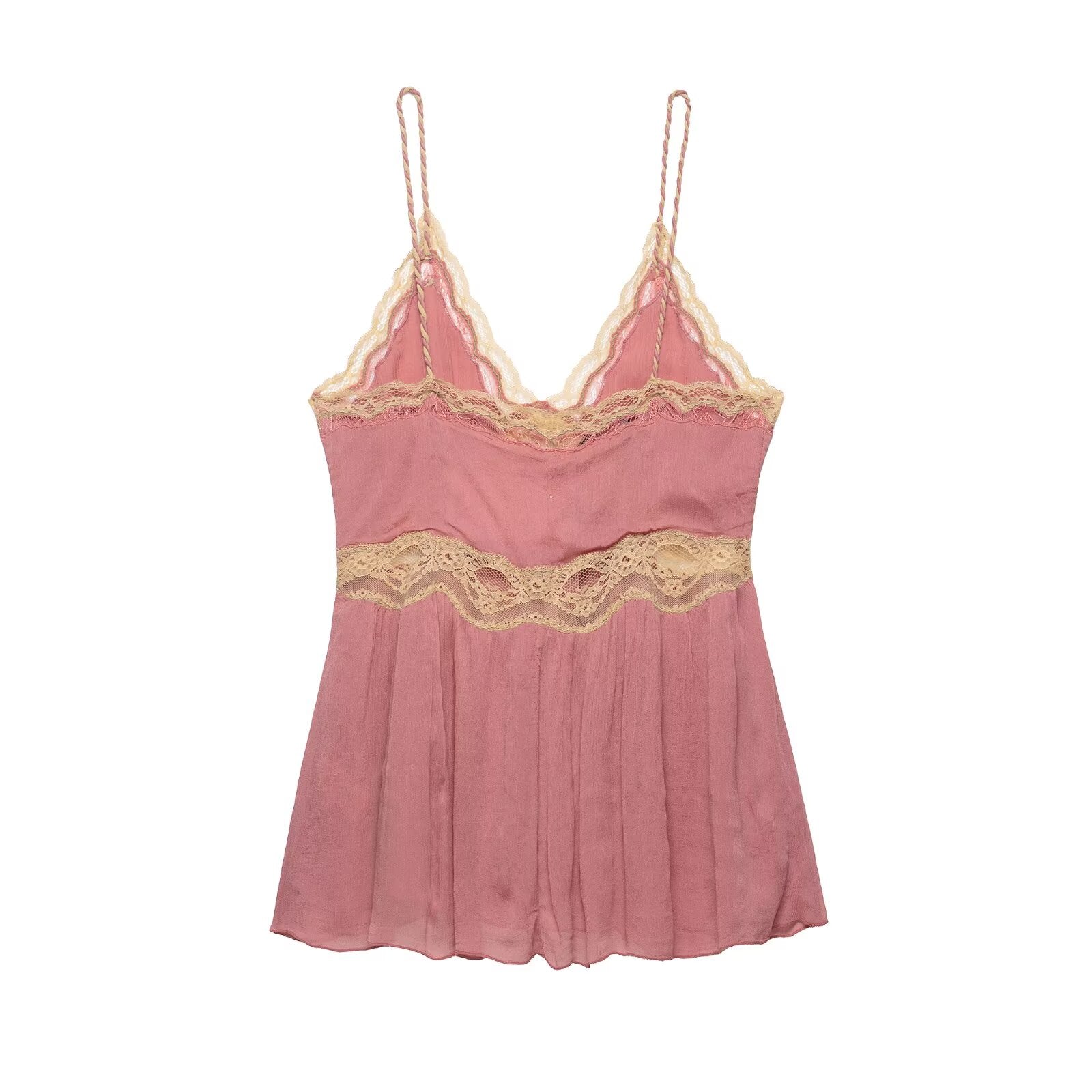Women Clothing Item Loose Lace Lingerie Vest Strap Top