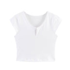 Summer Split Short Top Pantskirt Set