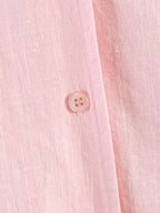 Women Clothing Summer Casual Linen Pocket Shirt Linen