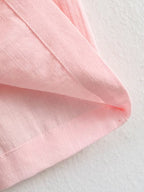 Women Clothing Summer Casual Linen Pocket Shirt Linen