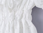 Summer French Gentle Sexy Niche Embroidery Hollow Out CO