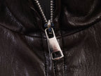 Women Clothing Spring Long Sleeve Faux Leather Short Bomber