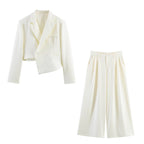Casual Irregular Asym Blazer HW Drooping Straight Cover