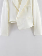Casual Irregular Asym Blazer HW Drooping Straight Cover