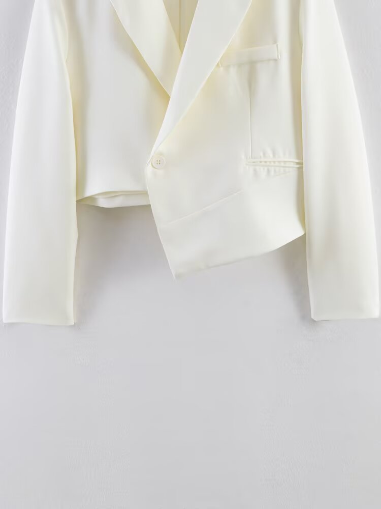 Casual Irregular Asym Blazer HW Drooping Straight Cover