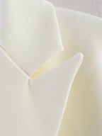 Casual Irregular Asym Blazer HW Drooping Straight Cover