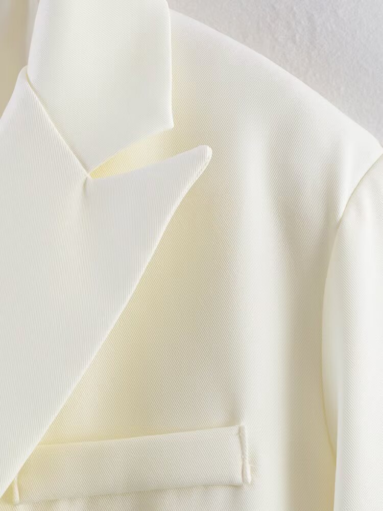 Casual Irregular Asym Blazer HW Drooping Straight Cover