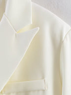Casual Irregular Asym Blazer HW Drooping Straight Cover