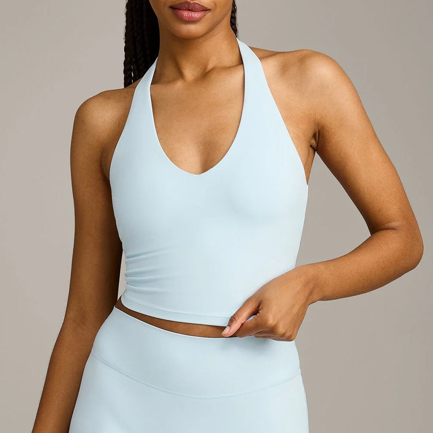 Halter Beauty Back Exercise Top Women Yoga Vest Women Fitness Sports Vest with Chest Pad Yoga Clothes