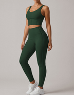 Summer Sports Yoga Tight Quick Drying High Strength Shockproof Vest High Waist Training Workout Pants Waist Tight Two Piece Sets