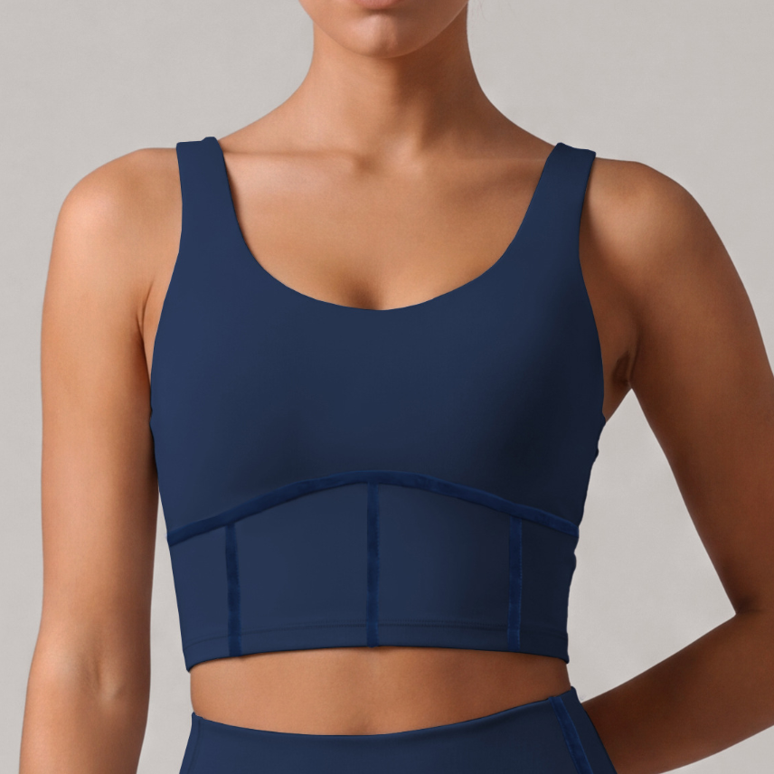 Nude Feel Sports Vest with Chest Pad Training Sports Workout Sleeveless High Elastic Vest Yoga Jacket