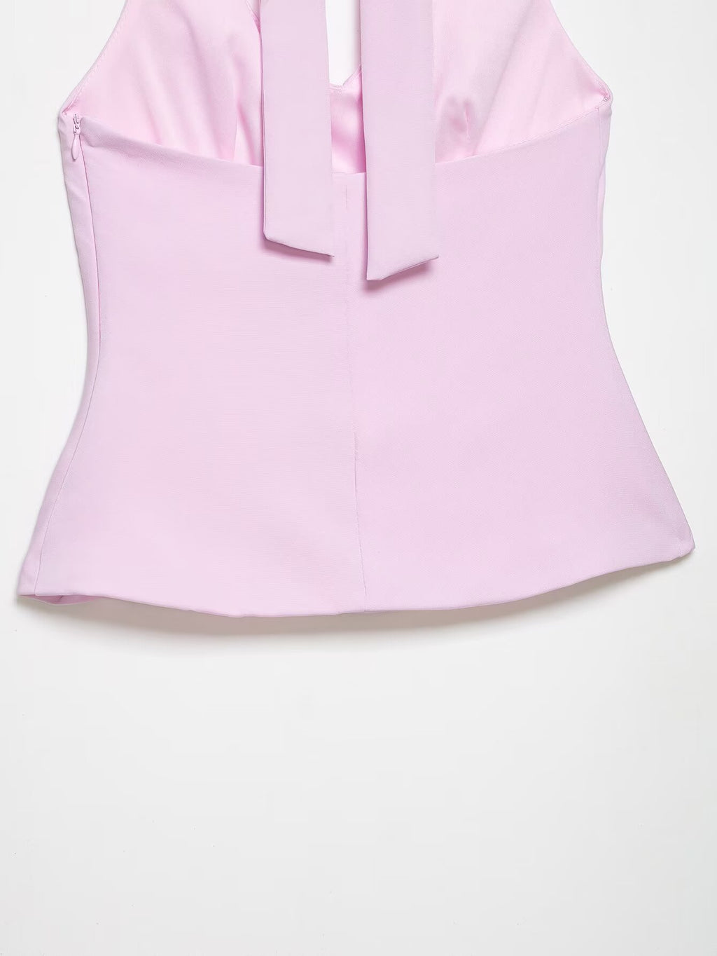 Women Clothing Women Bow Hanging Collar Backless Top Small