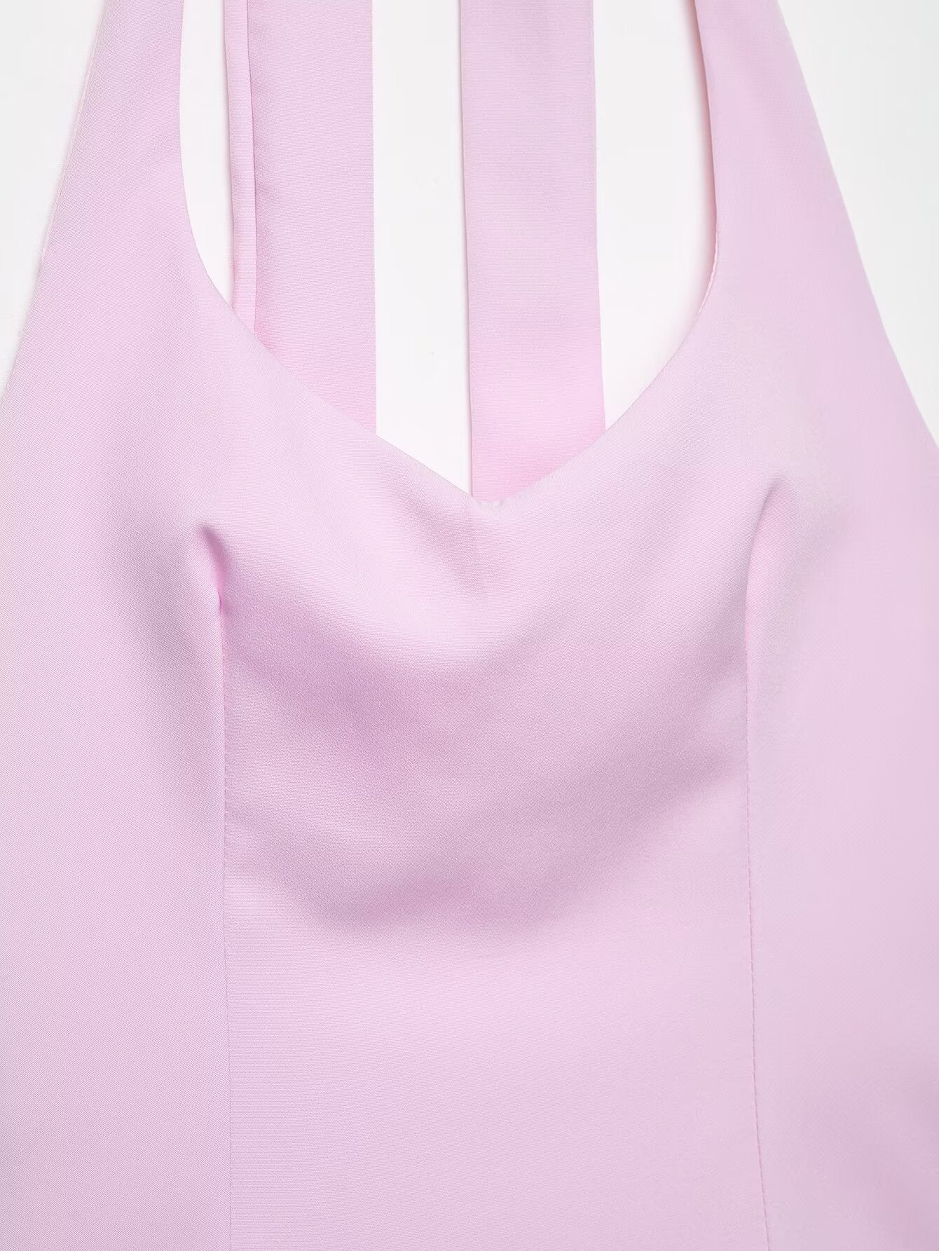 Women Clothing Women Bow Hanging Collar Backless Top Small