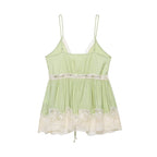 Elegant Women off Shoulder Lace Splicing Sling Top