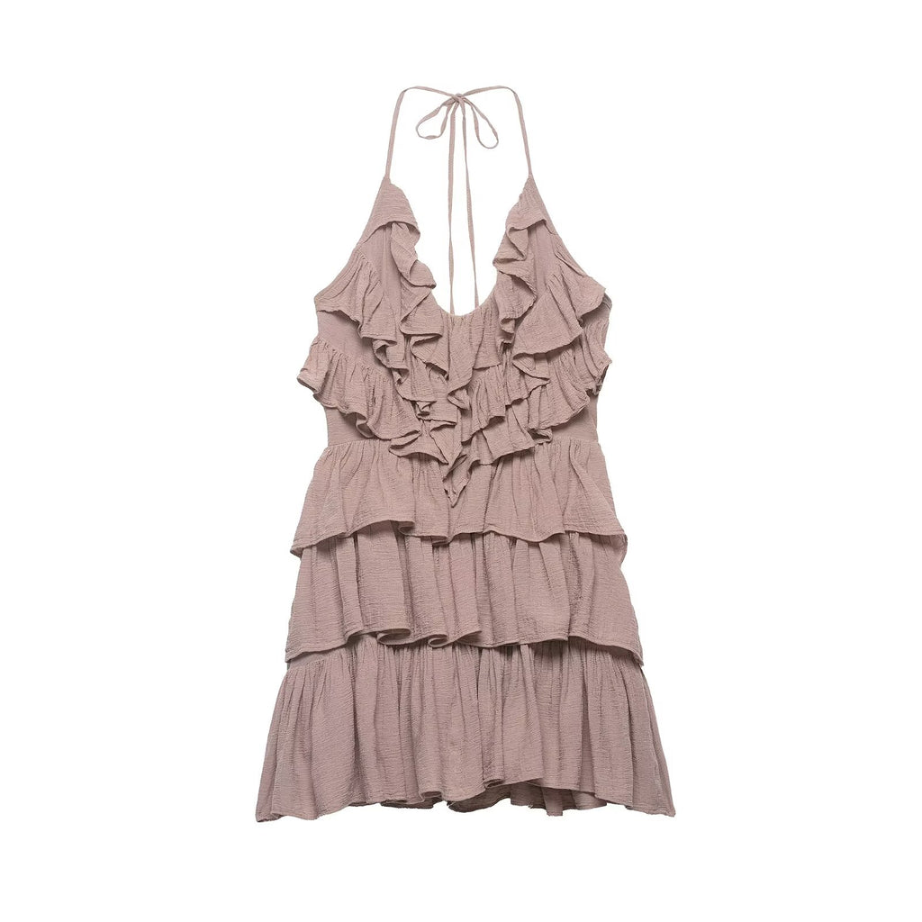 Women's Lace Backless Dress