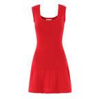 Red Knitted Dress