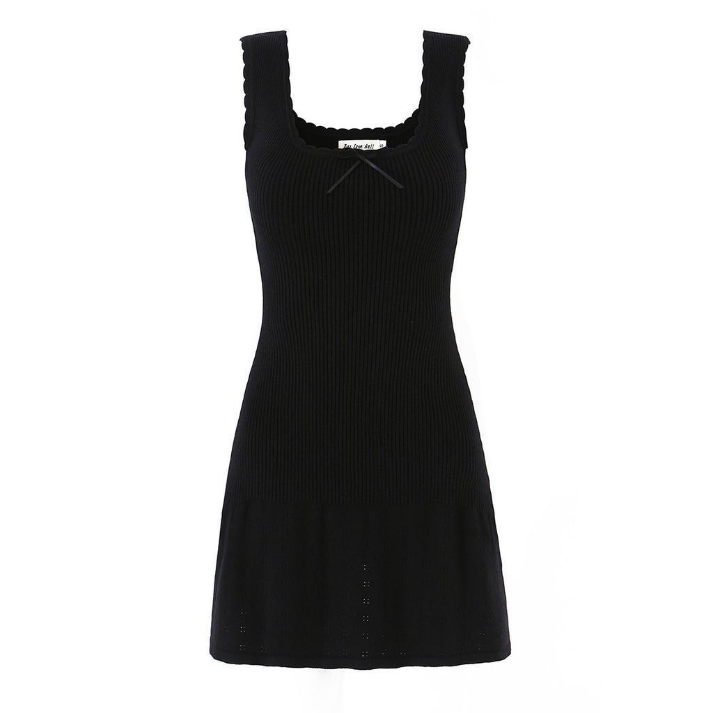 Black Knitted Dress