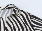Women Clothing Chic Fashionable Feather Animal Print Shirt