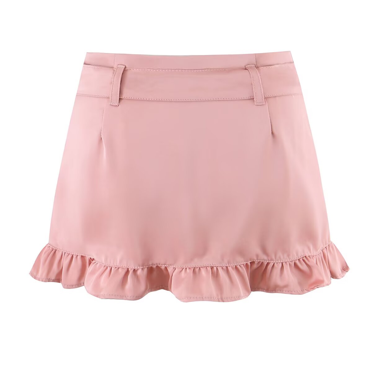 Sexy Slim Hip Short Skirt with Belt Skirt