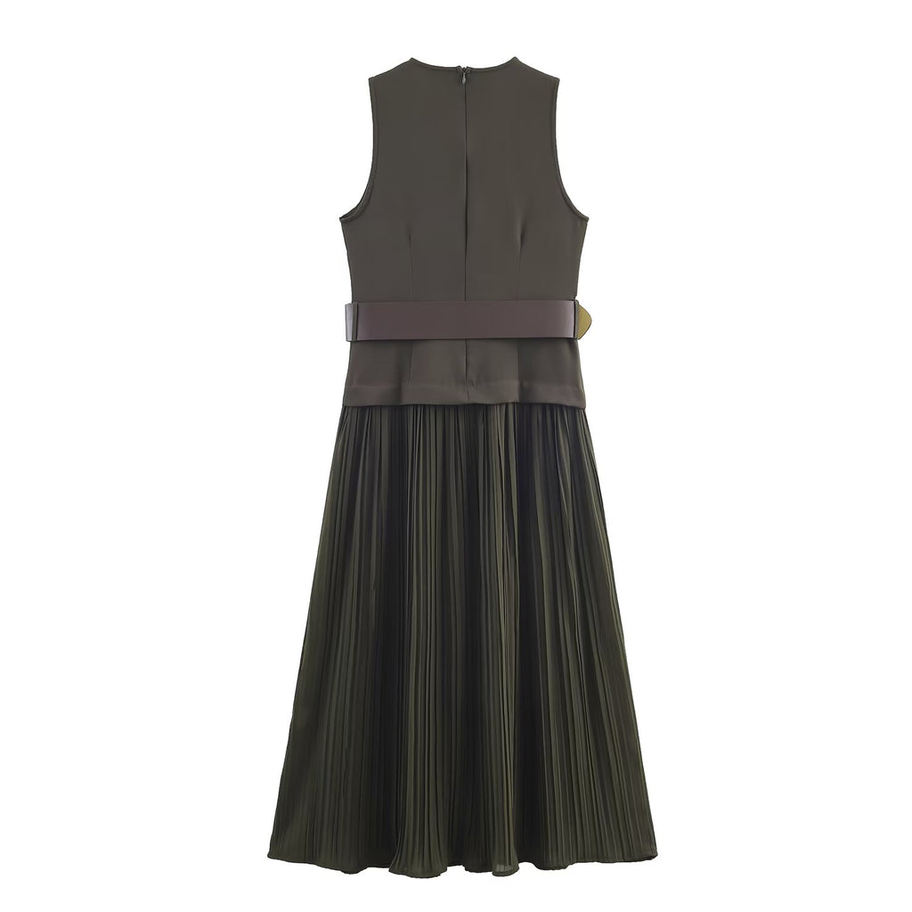 Women's Clothing Belt Dress