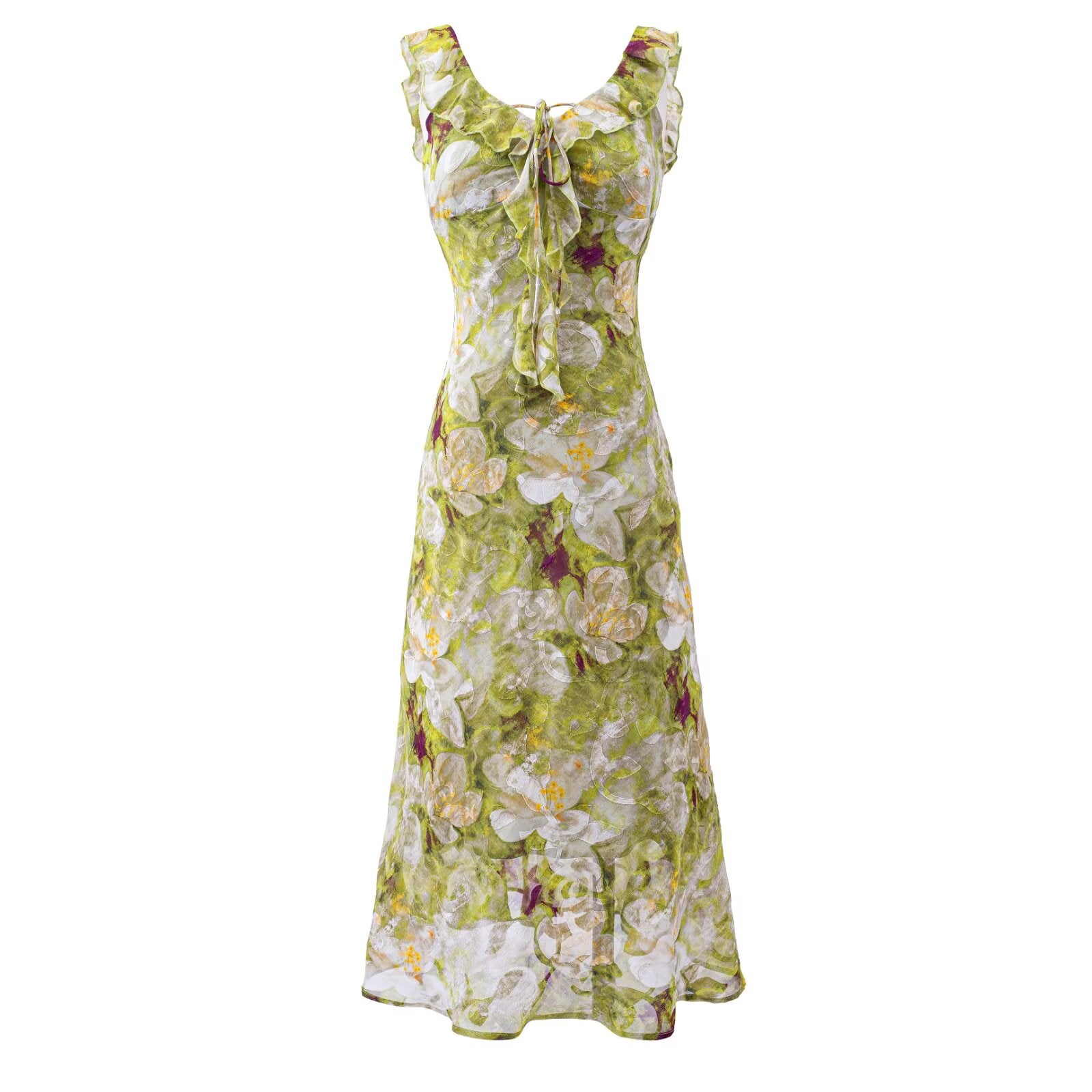 Green and floral pattern