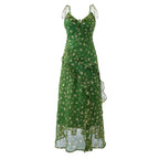 Green and floral pattern