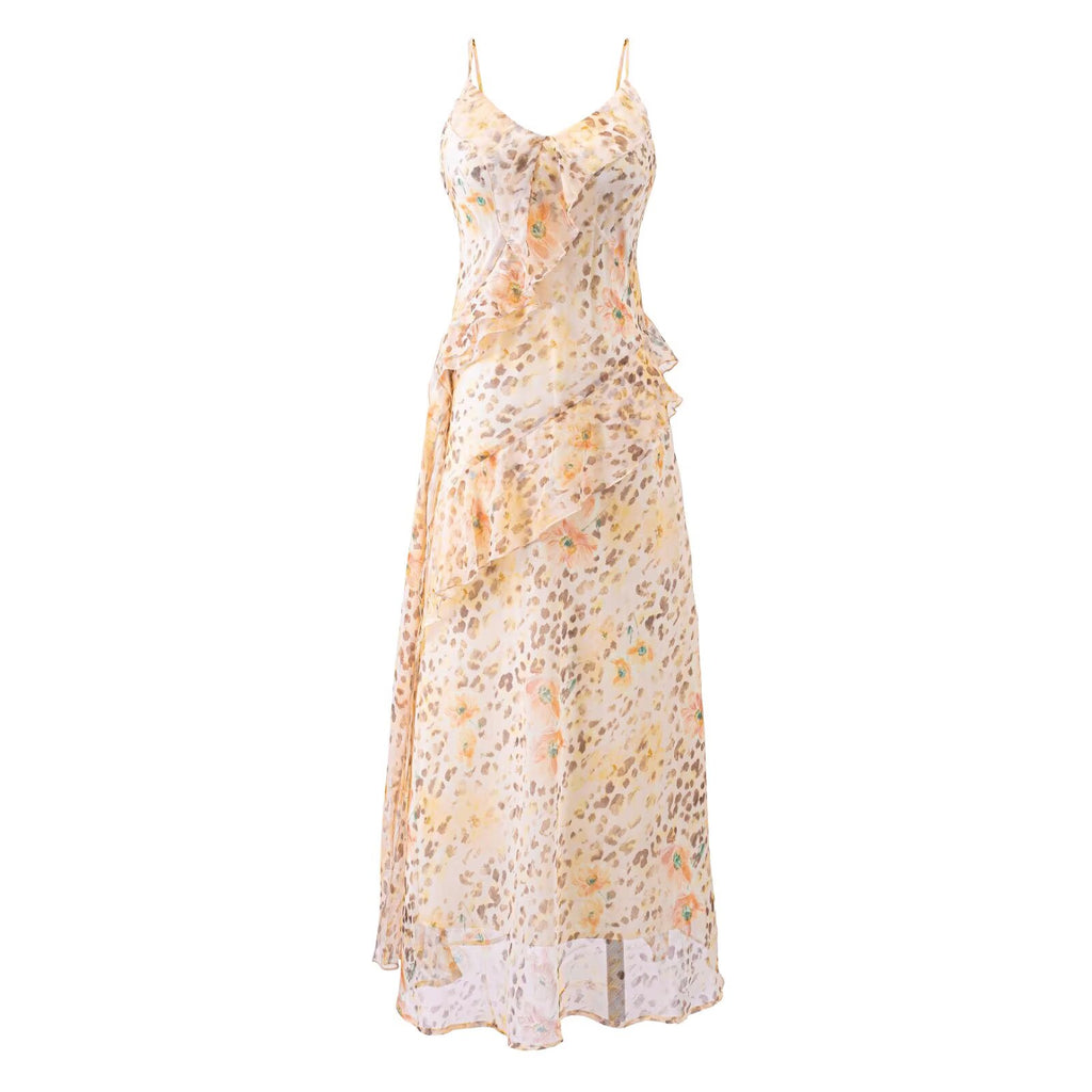 Women's Maxi Ruffled Dress